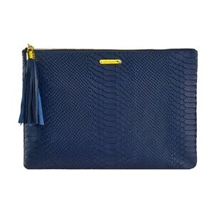 Navy Blue Clutch with Tassel